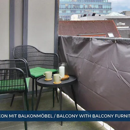 Apartment Rtr - Fuer Bis Zu 2 Personen - Voll Ausgestattet - Balkon - Zentral Limbecker Platz - Messe - Uniklinikum - Smart Tv - Parken - Modern