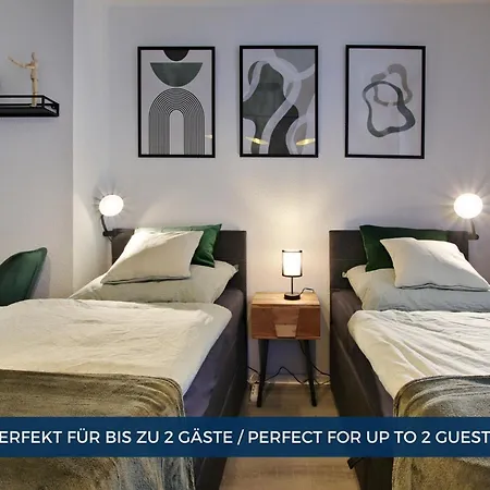 Apartment Rtr - Fuer Bis Zu 2 Personen - Voll Ausgestattet - Balkon - Zentral Limbecker Platz - Messe - Uniklinikum - Smart Tv - Parken - Modern *