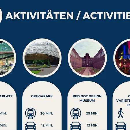 Rtr - Fuer Bis Zu 2 Personen - Voll Ausgestattet - Balkon - Zentral Limbecker Platz - Messe - Uniklinikum - Smart Tv - Modern Apartment