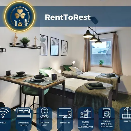 Rtr - Fuer Bis Zu 2 Personen - Voll Ausgestattet - Balkon - Zentral Limbecker Platz - Messe - Uniklinikum - Smart Tv - Modern *