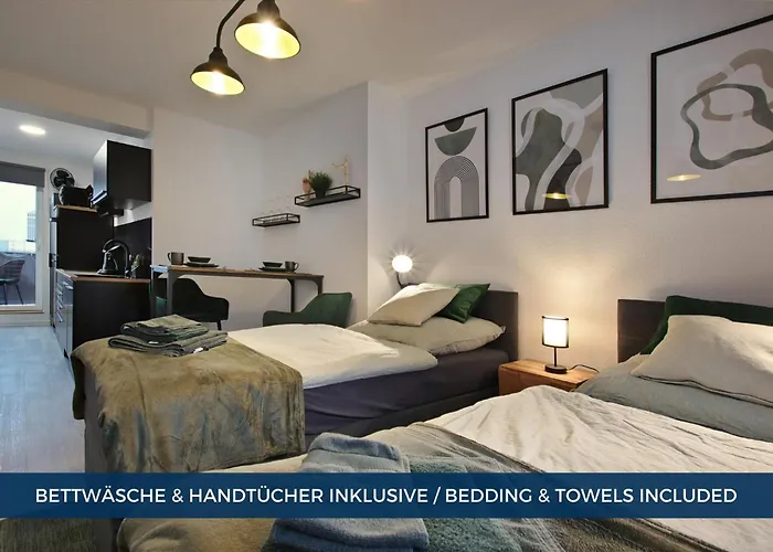 Rtr - Fuer Bis Zu 2 Personen - Voll Ausgestattet - Balkon - Zentral Limbecker Platz - Messe - Uniklinikum - Smart Tv - Modern *