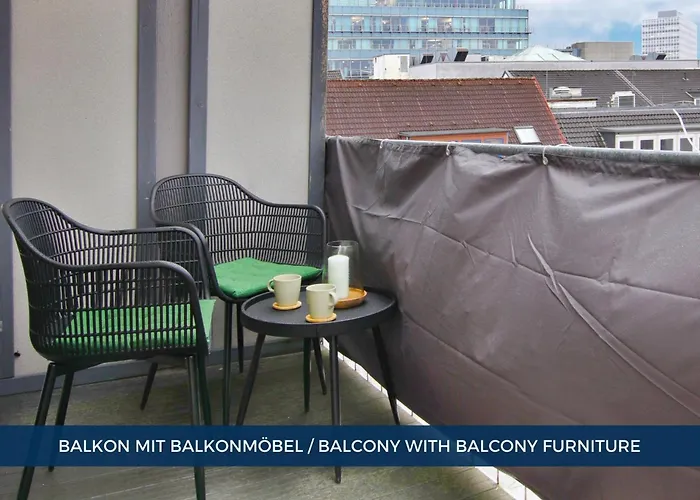 Διαμέρισμα Rtr - Fuer Bis Zu 2 Personen - Voll Ausgestattet - Balkon - Zentral Limbecker Platz - Messe - Uniklinikum - Smart Tv - Modern