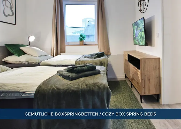 Rtr - Fuer Bis Zu 2 Personen - Voll Ausgestattet - Balkon - Zentral Limbecker Platz - Messe - Uniklinikum - Smart Tv - Modern * Έσσεν
